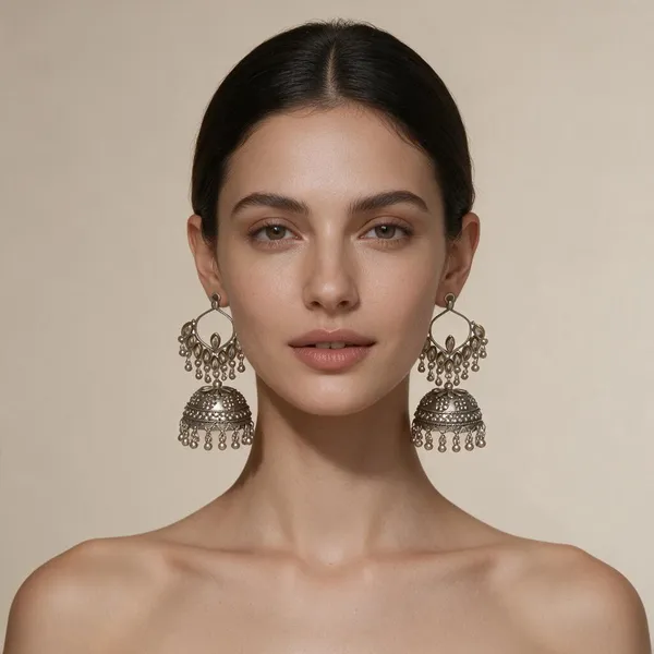 Silver_Oxidised_German_Silver_Jhumka_Earrings_For_Women