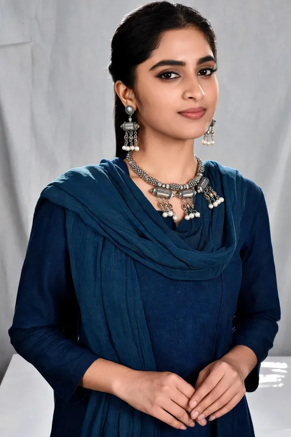 Silver_Oxidised_German_Silver_Layered_Necklace_And_Earrings_Set_For_Women_Pack_Of_2