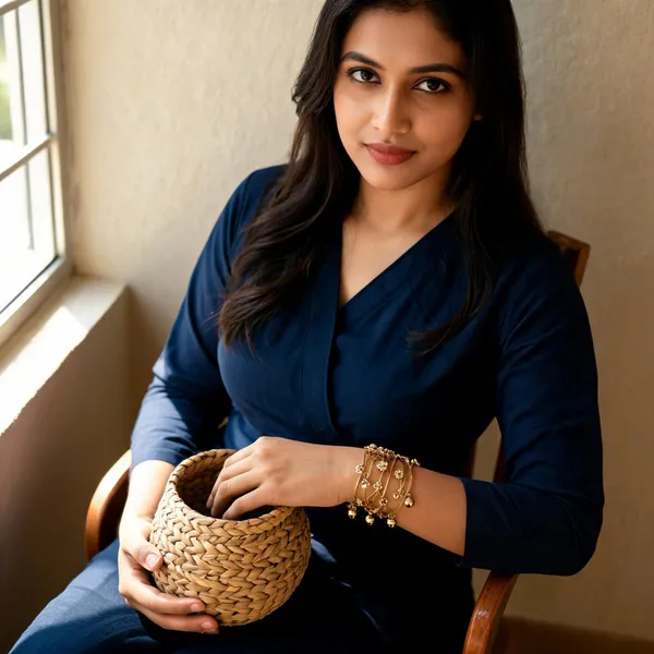 Gold_Brass_Floral_Charm_Bangle_Set_For_Women_Pack_Of_8