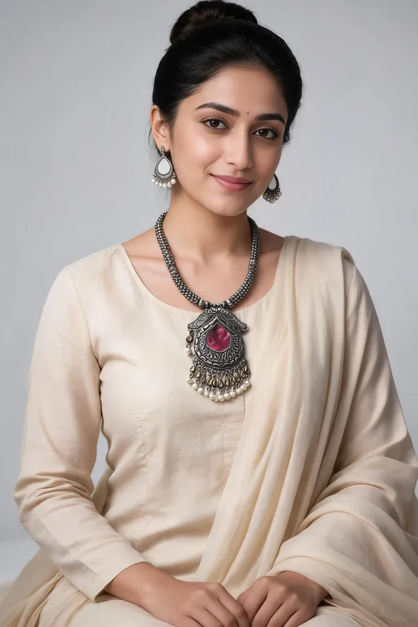 Silver_Oxidised_Alloy_Statement_Necklace_And_Earrings_Set_For_Women_Pack_Of_2