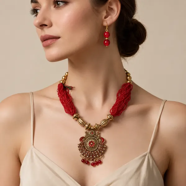 Red_Beaded_Antique_Gold_Ethnic_Necklace_Set_For_Women_Pack_Of_2