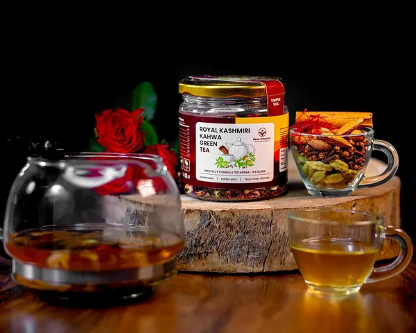 Eeva_Extracts_100_Natural_Premium_Kashmiri_Saffron_Kahwa_Green_Tea_Enhance_Digestion_Boost_Immunity_Relieves_Stress_Improve_Energy_Rich_In_Taste_25_Gm
