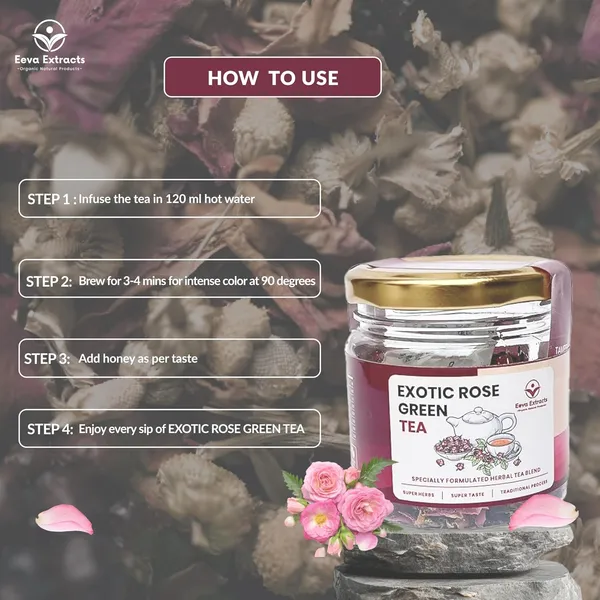 Eeva_Extracts_100_Natural_Premium_Exotic_Rose_Green_Tea_Organic_Tulsi_Rose_Loose_Leaf_Tea_Basil_Peppermint_Rose_Green_Tea_For_Glowing_Skin_25_Gm