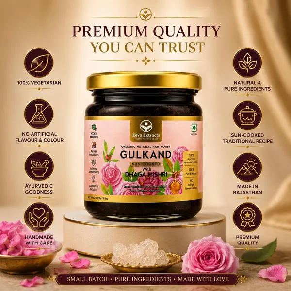 Eeva_Extracts_Sun_Cooked_Rose_Gulkand_250g_No_Refined_Sugar_Sweetened_With_Dhaga_Mishri_Organic_Honey_Certified_Organic_Ayurvedic_Coolant_Supports_Gut_Health_Digestion