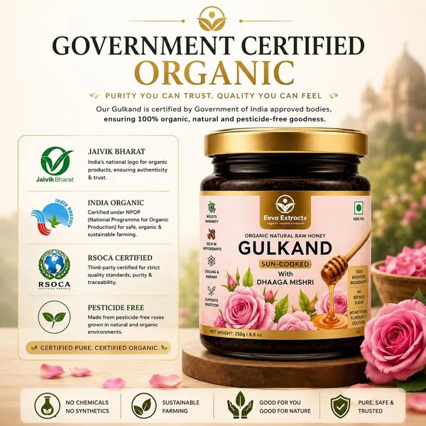 Eeva_Extracts_Sun_Cooked_Rose_Gulkand_250g_No_Refined_Sugar_Sweetened_With_Dhaga_Mishri_Organic_Honey_Certified_Organic_Ayurvedic_Coolant_Supports_Gut_Health_Digestion
