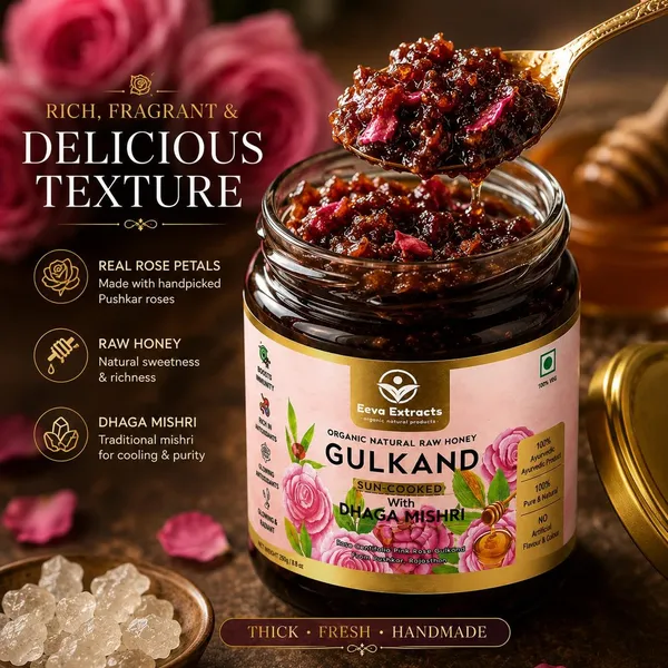 Eeva_Extracts_Sun_Cooked_Rose_Gulkand_No_Refined_Sugar_Sweetened_With_Dhaga_Mishri_Organic_Honey_Certified_Organic_Ayurvedic_Coolant_Supports_Gut_Health_Digestion_I_Pack_Of_2_250_Gm_Each