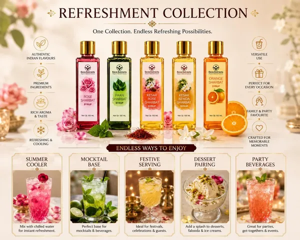 Eeva_Extracts_Sharbat_Combo_Pack_Of_5_Rose_Kesar_Rose_Kesar_Kewda_Paan_Orange_100_Ml_Each_Summer_Drink_Syrup_Natural_Flavoured_Concentrate_Falooda_Milk_Drink_Mix