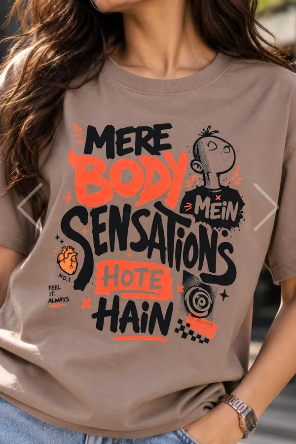 Lo_Do_Mere_Body_Sensations_Graphic_T_Shirt_For_Women_Taupe_Taupe