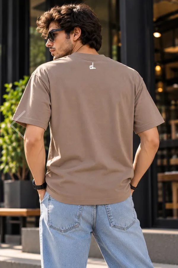 Lo_Do_Mere_Body_Sensations_Graphic_T_Shirt_For_Men_Taupe_Taupe