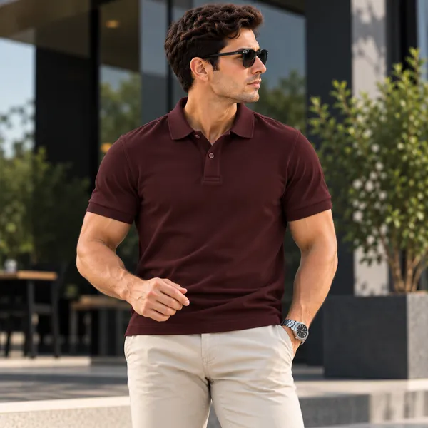 Lo_Do_Premium_Burgundy_Polo_T_Shirt_For_Men_Minimalist_Basic_Polo_Burgundy