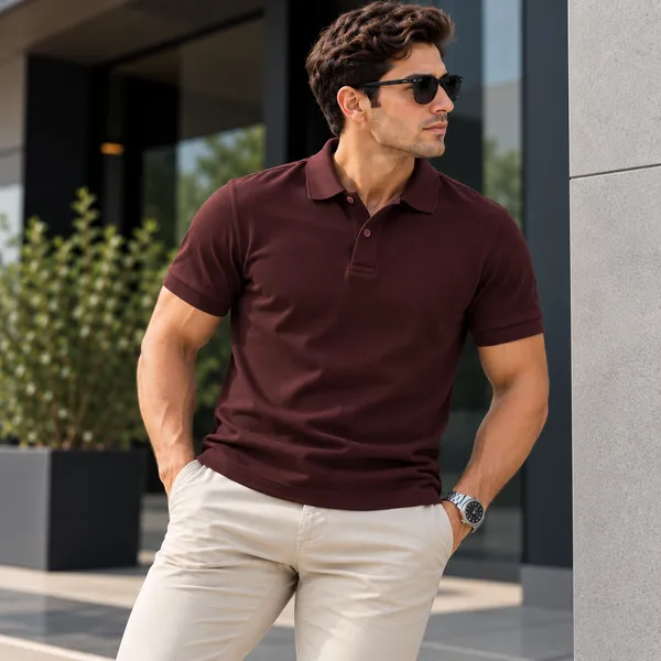 Lo_Do_Premium_Burgundy_Polo_T_Shirt_For_Men_Minimalist_Basic_Polo_Burgundy