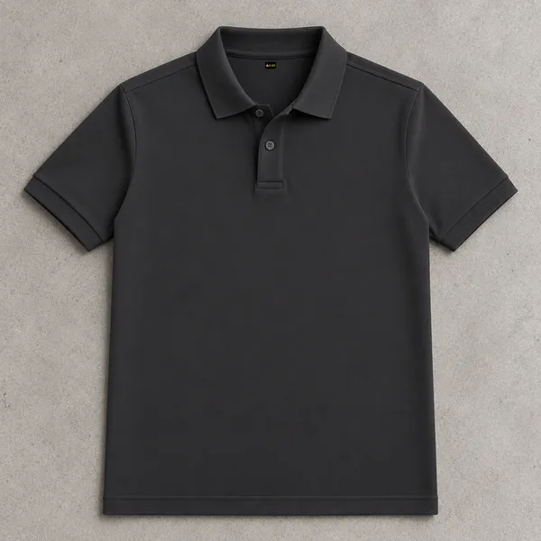 Lo_Do_Premium_Dark_Grey_Polo_T_Shirt_For_Men_Minimalist_Basic_Polo_Dark_Grey