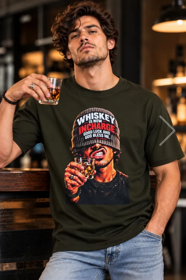 Lo_Do_Whiskey_Incharge_Olive_Green_Graphic_Oversized_T_Shirt_For_Men_Dark_Olive