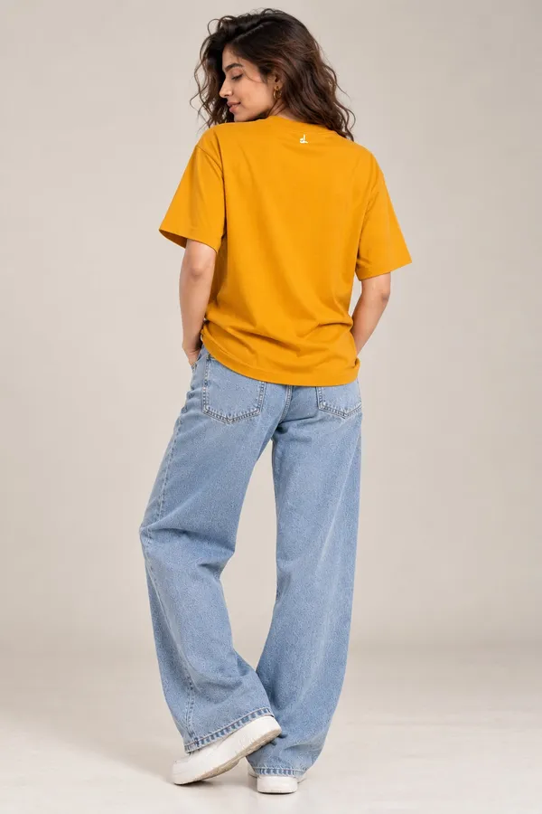 Entry_Easy_Hai_Handle_Karna_Mushkil_Graphic_T_Shirt_For_Women_Lo_Do_Mustard