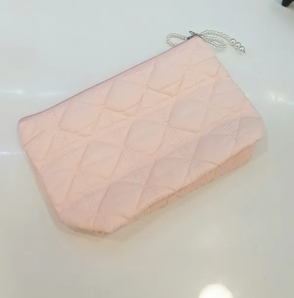 Peach_Pu_Leather_Clutch_Bag_For_Women