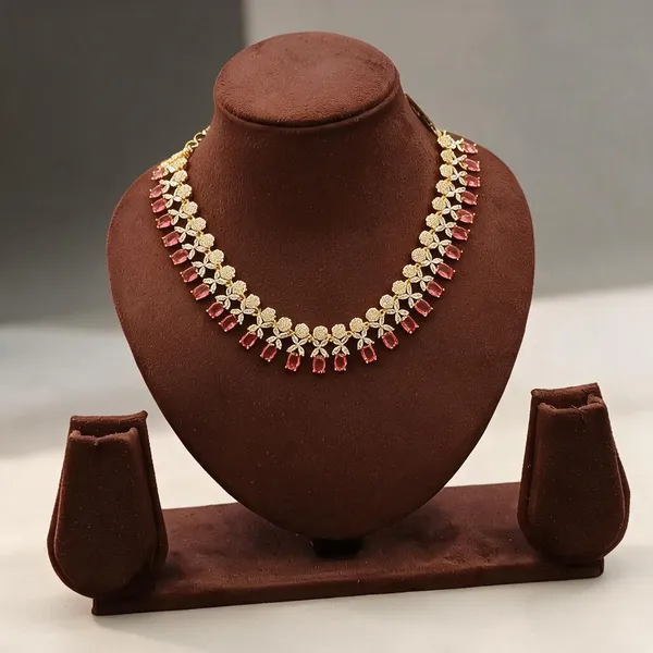 Golden_And_Red_Brass_Necklace_For_Women