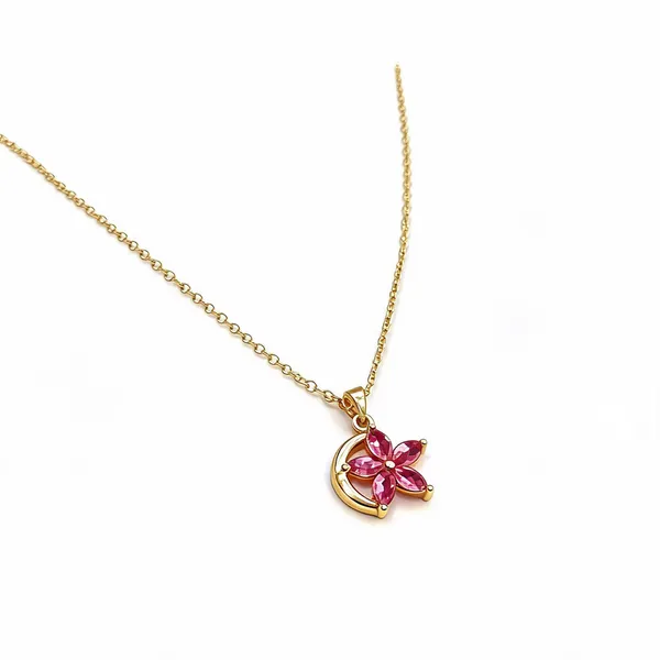 White_Brass_Pendant_Necklace_For_Women