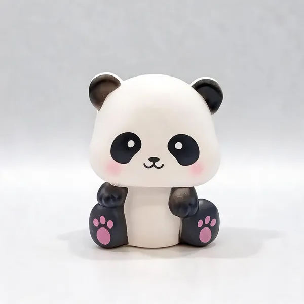 White_And_Black_Rubber_Figurine_For_Home_Decor_Pack_Of_2