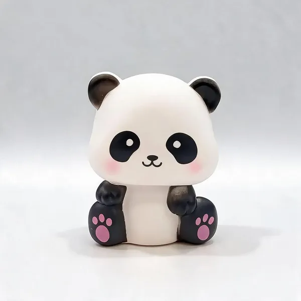White_And_Black_Rubber_Figurine_For_Home_Decor_Pack_Of_2