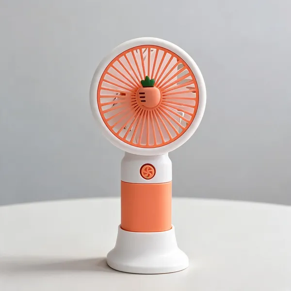 Orange_And_White_Plastic_Handheld_Fan_For_Travel,_Office,_Bus,_Train_Pack_Of_2