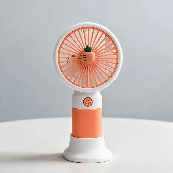 Orange_And_White_Plastic_Handheld_Fan_For_Travel,_Office,_Bus,_Train_Pack_Of_2