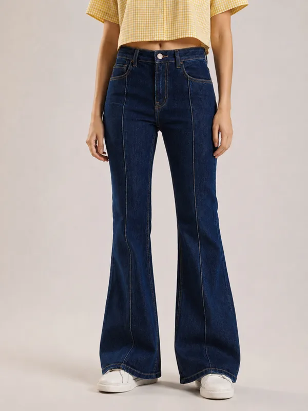 Dark_Blue_Front_Seam_Bootcut_Fit_Jeans