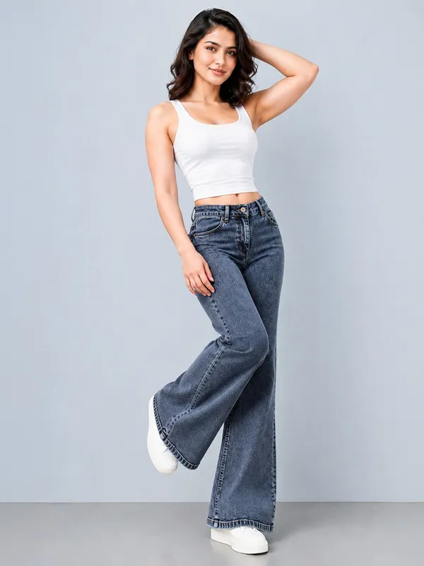 Grey_Bootcut_Fit_Jeans