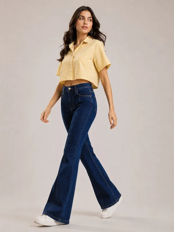 Dark_Blue_Front_Seam_Bootcut_Fit_Jeans