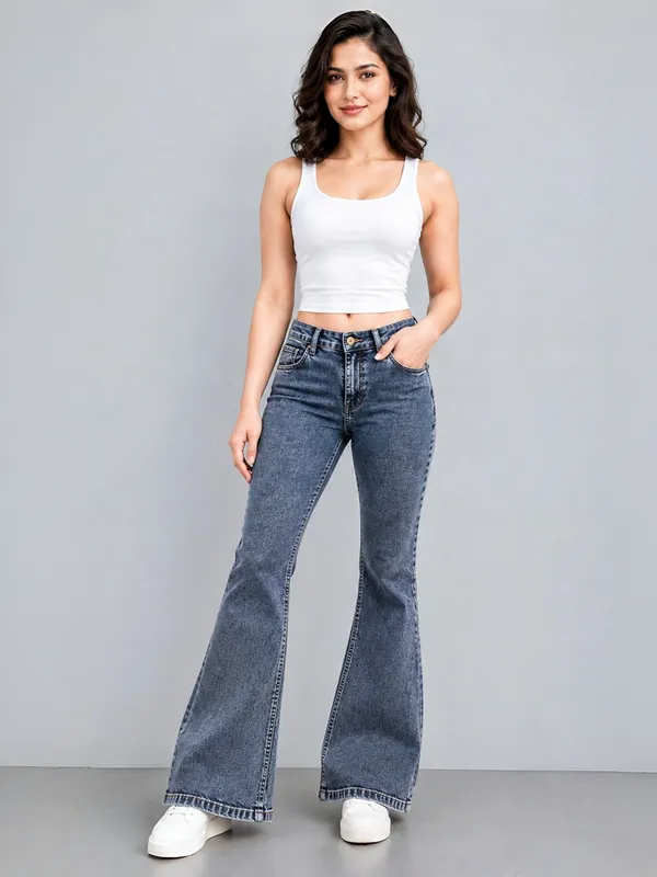 Grey_Bootcut_Fit_Jeans