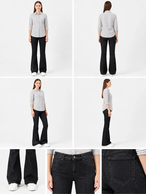 Black_Panelled_Bootcut_Fit_Jeans