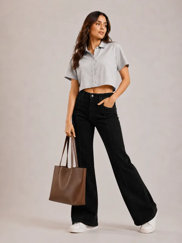 Black_Front_Seam_Bootcut_Fit_Jeans