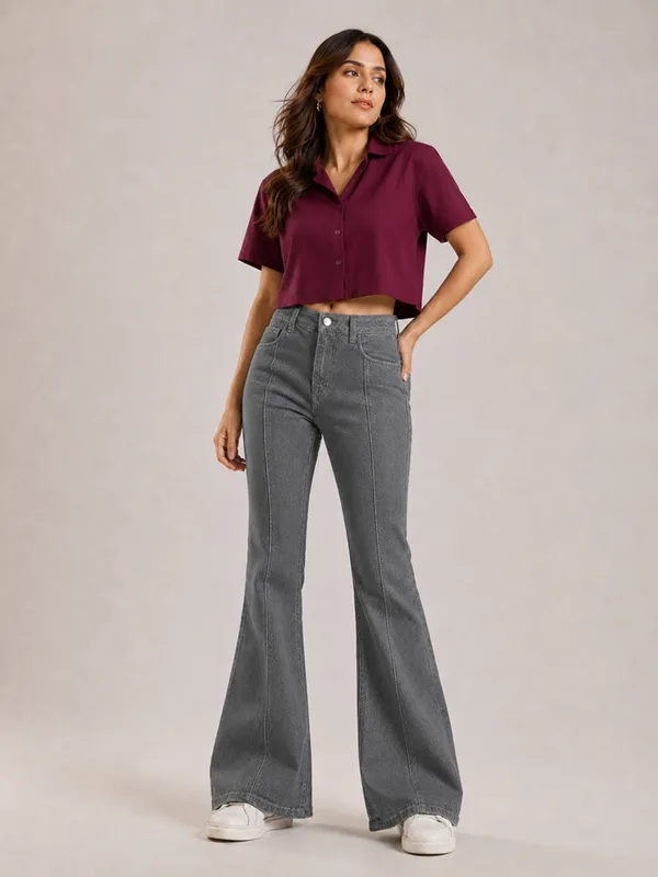 Grey_Front_Seam_Bootcut_Fit_Jeans