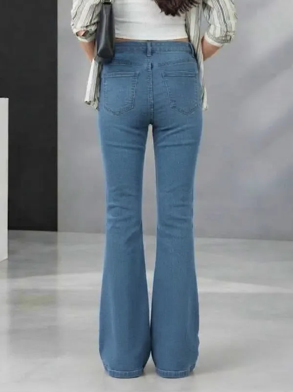 Light_Blue_Panelled_Bootcut_Fit_Jeans
