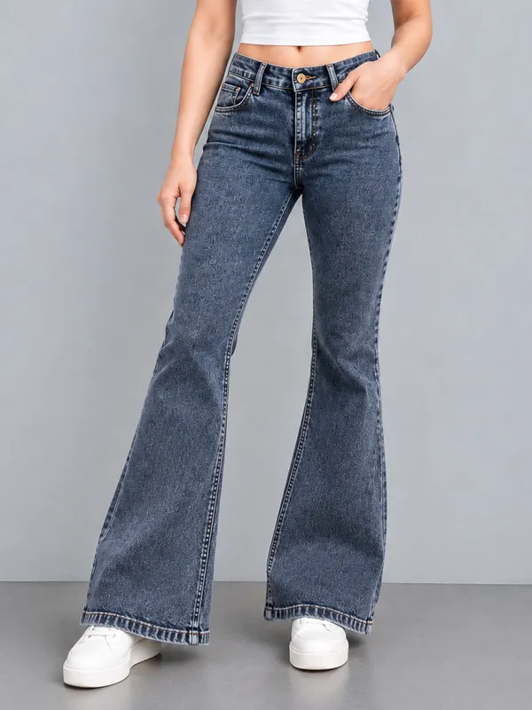 Grey_Bootcut_Fit_Jeans