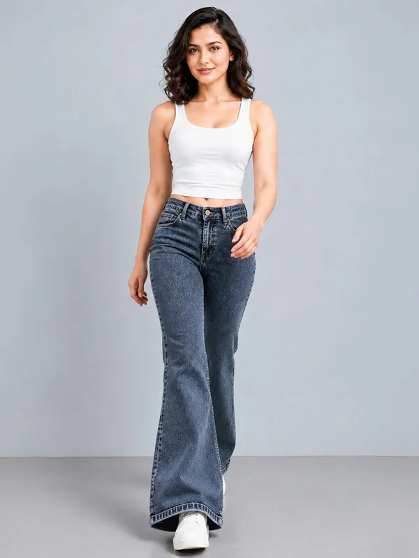 Grey_Bootcut_Fit_Jeans