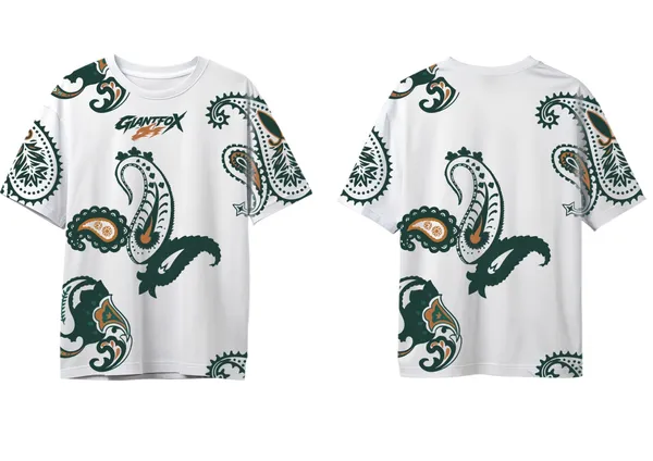 White_Paisley_Print_Crew_Neck_T-Shirt_for_Men