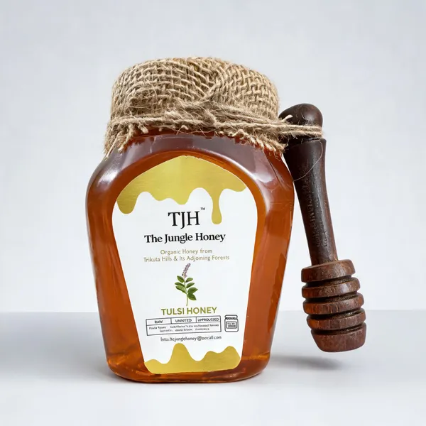 Tjh_Tulsi_Infused_Raw_Honey_With_Wooden_Dipper