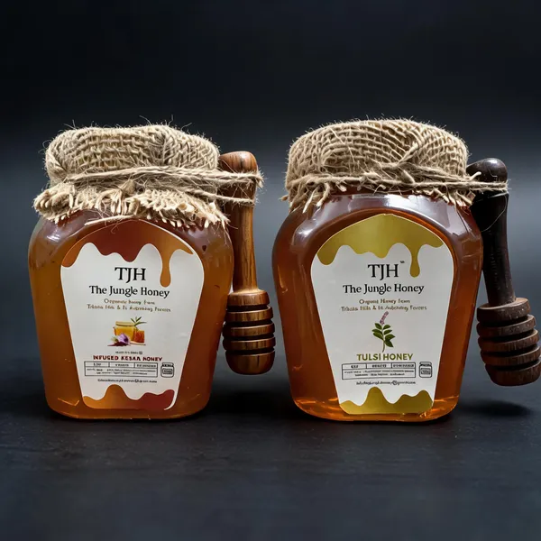 Tjh_Kesar__And_Tulsi_Infused_Raw_Honey_With_Wooden_Dipper_Pack_Of_2