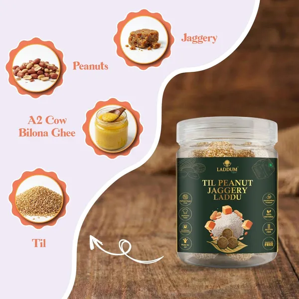 Til_Peanut_Jaggery_Laddu