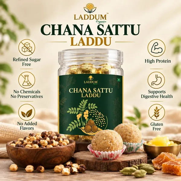 Chana_Sattu_Laddu_With_Jaggery