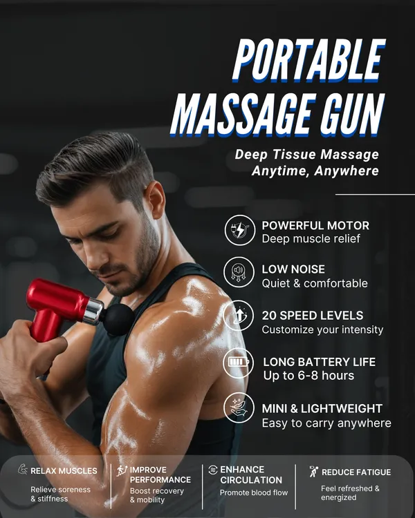 Full_Body_Percussion_Massage_Gun_Usb_Rechargeable_Red