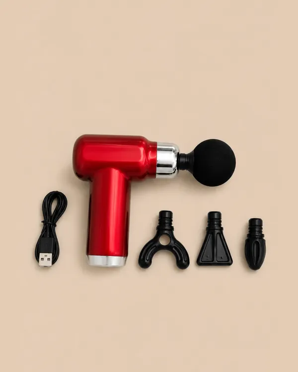 Full_Body_Percussion_Massage_Gun_Usb_Rechargeable_Red