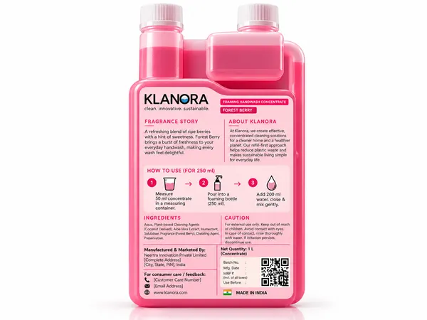 Klanora_Forest_Berry_Foaming_Handwash_Concentrate
