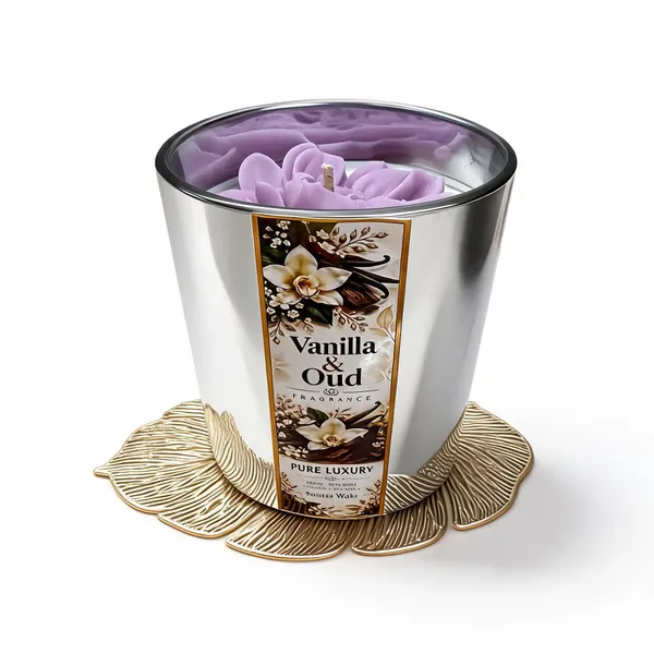 Wax_Glass_Vanilla_Oud_Scented_Silver_Finish_Jar_Candle