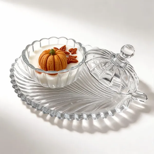 Glass_Seasonal_Pumpkin_Decorative_Candle_Holder_Set_With_Tray