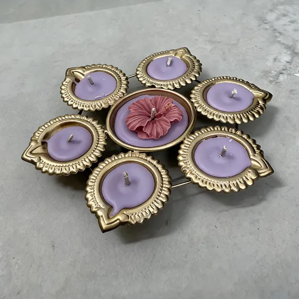 Wax_Metal_Festive_Floral_Gold-Tone_Decorative_Candle_Set
