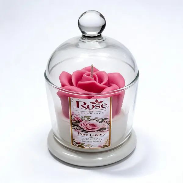 Wax_Glass_Floral_Rose_Shaped_Jar_Candle_With_Dome_Lid