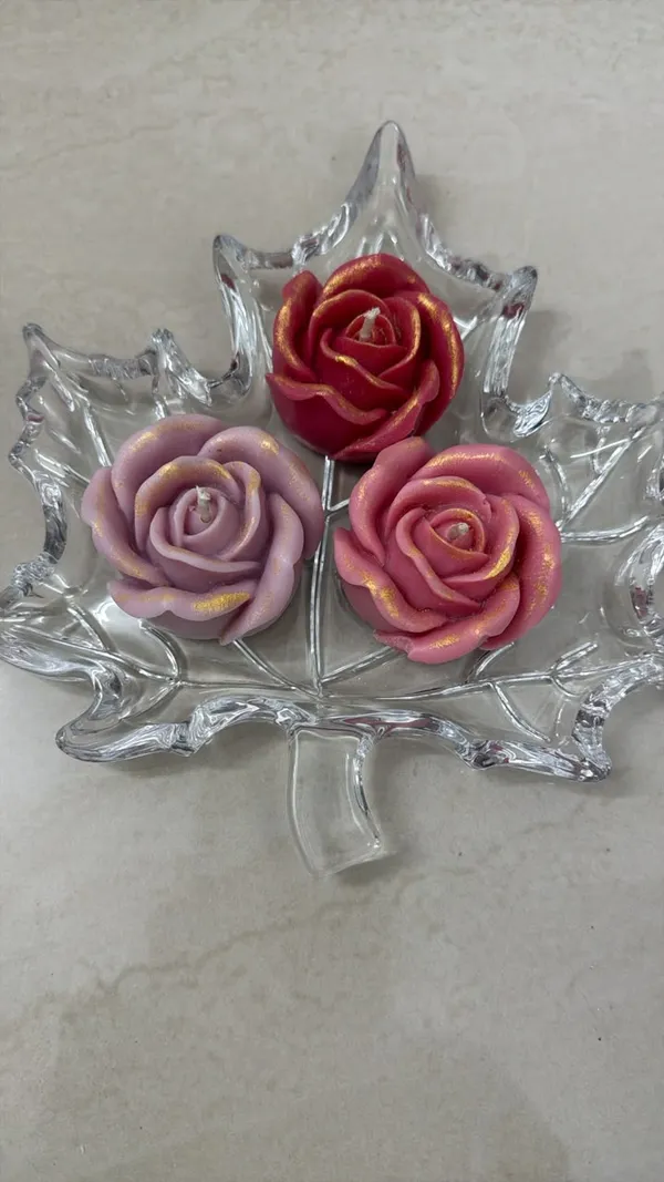 Wax_Floral_Rose_Shaped_Decorative_Candle_Set_Of_3