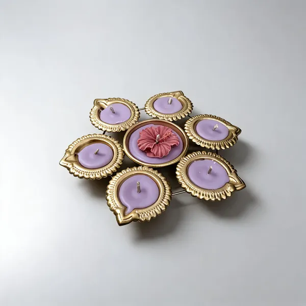 Metal_Gold-Tone_Festive_Floral_Diya_Candle_Holder_Set_Of_2