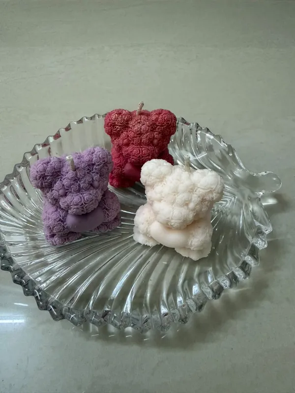 Wax_Bear-Shaped_Decorative_Candle_Set